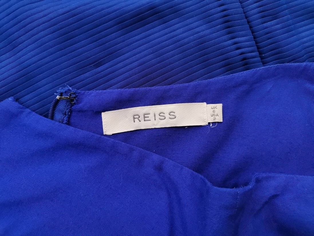 Reiss Size 6 (34) Color Niebieski Spódnica Prosta i Ołówkowa Do Kolan