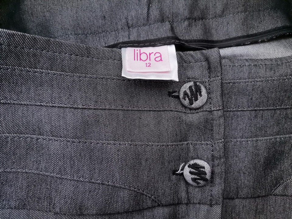 Libra Size 12 (40) Color Szary Spodnie Eleganckie