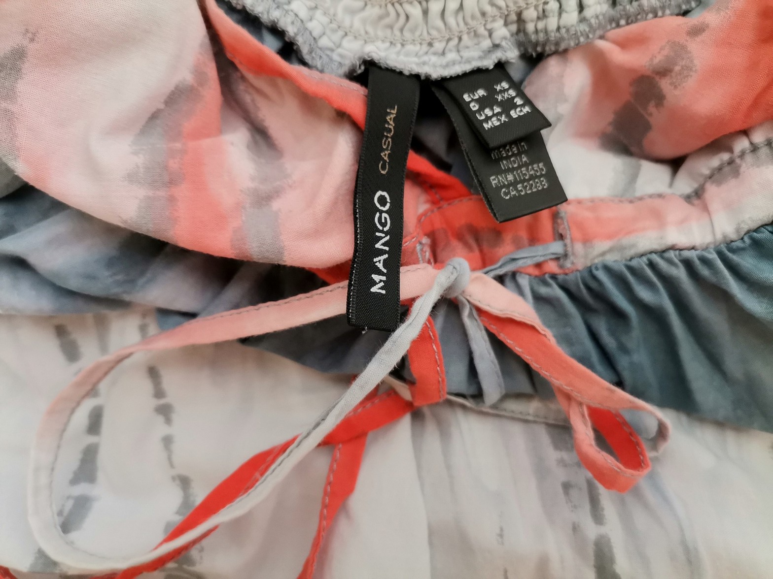 Mango Size XS Color Niebieski W serek Sukienka Maxi Bezrękawnik Długa