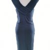 River island Size 12 (38) Color Granatowy W serek Sukienka Bodycon Bezrękawnik Midi