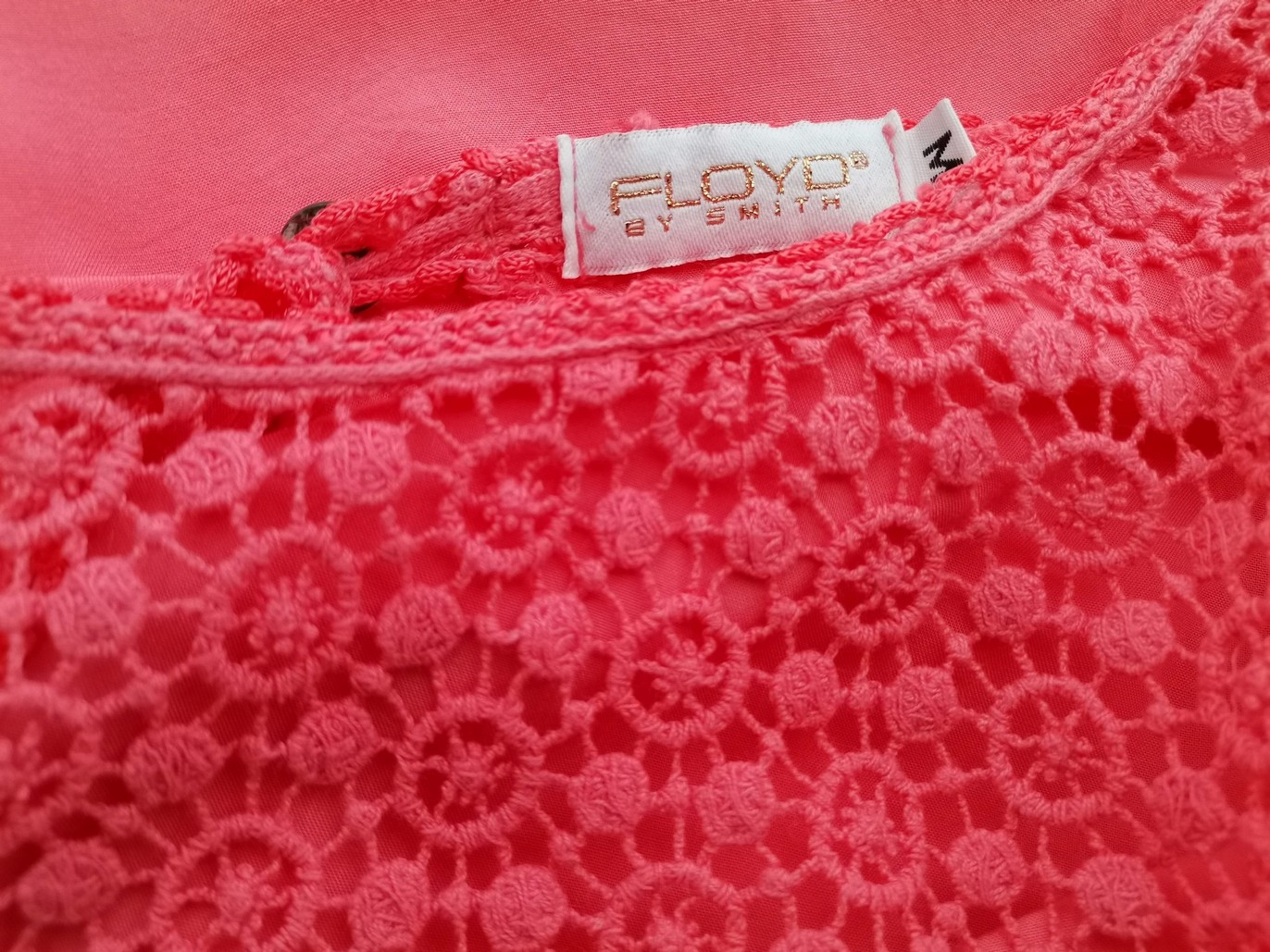 Floyd by Smith Size M Color Różowy Okrągły dekolt Bluzka Długi rękaw Fabric Wiskoza 100%