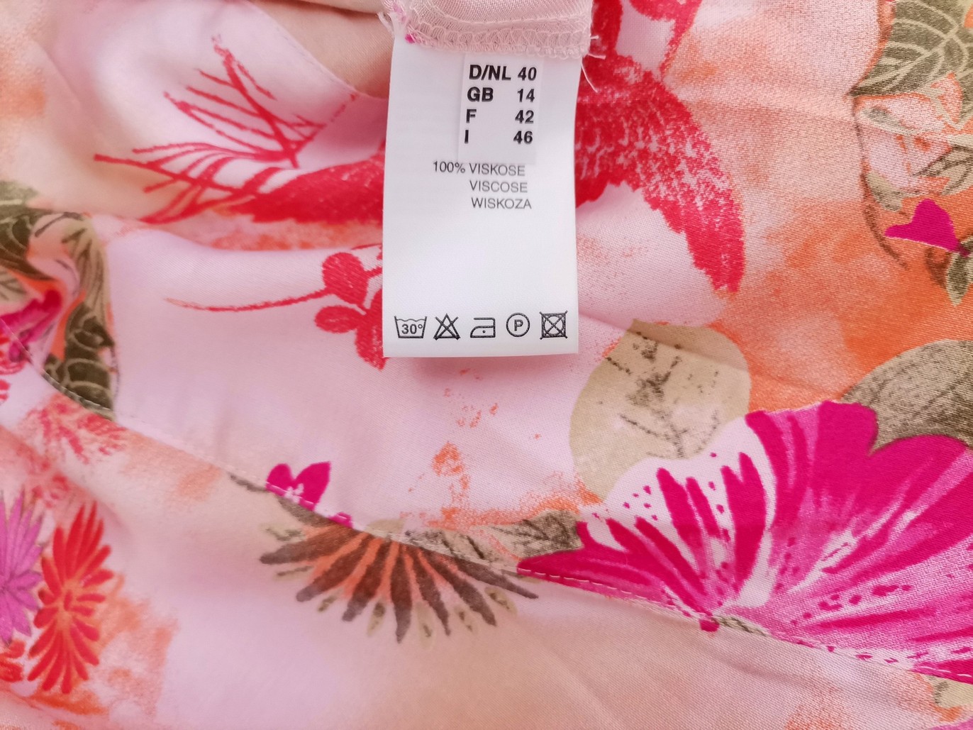 CLAIRE DK Size 40 Color Różowy Odkryte Ramiona Sukienka Letnia Bezrękawnik Midi Fabric Wiskoza 100%