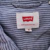 Levis Size S Color Szary Pasy Kołnierz Męska Koszula Casual Długi rękaw Fabric Bawełna 100%