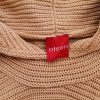 Olsen Size 34 Color Beżowy Drapowany dekolt Tunika Bluzka Dzianina Długi rękaw Fabric Bawełna