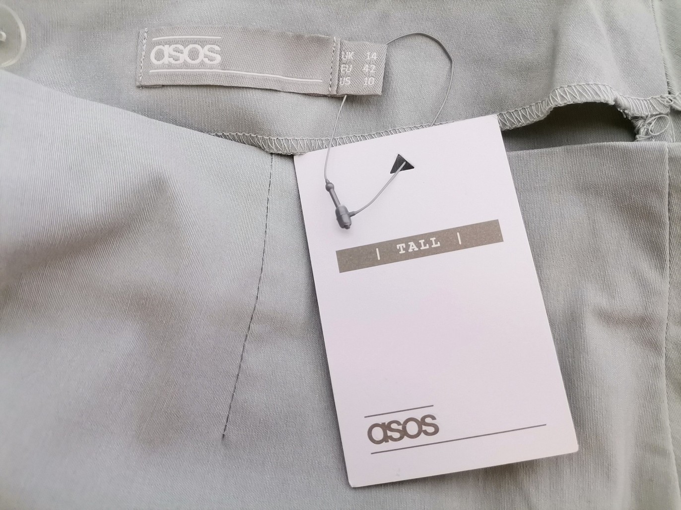 ASOS Size 14 (42) Color Miętowy Spódnica Maxi Długa Fabric Wiskoza