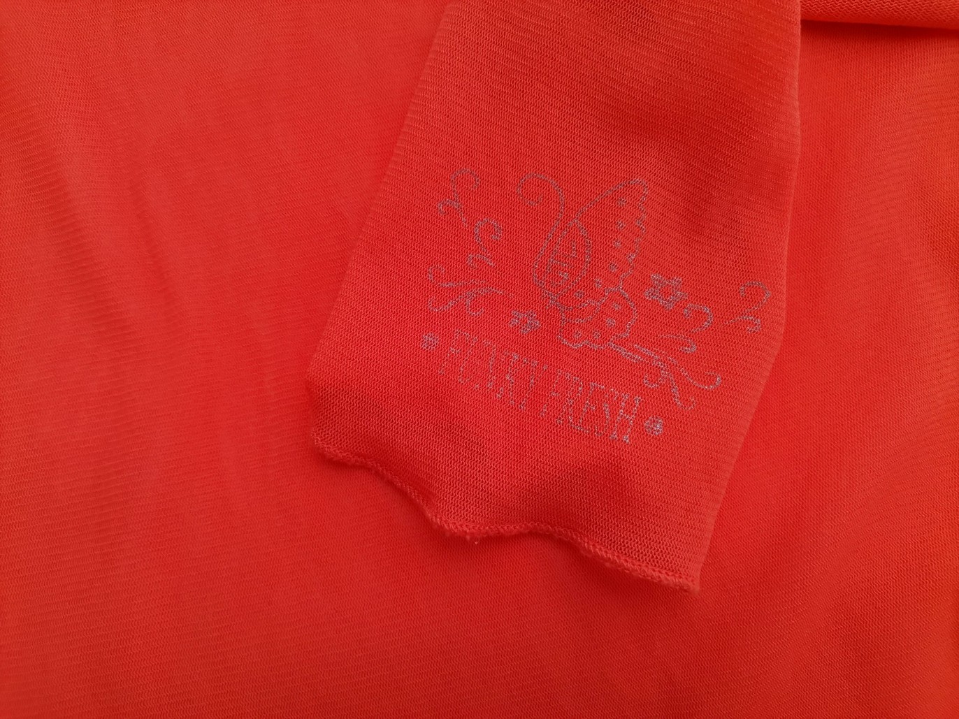 Funky Fresh Paris Size 4 (42) Color Pomarańczowy Okrągły dekolt Bluzka Długi rękaw