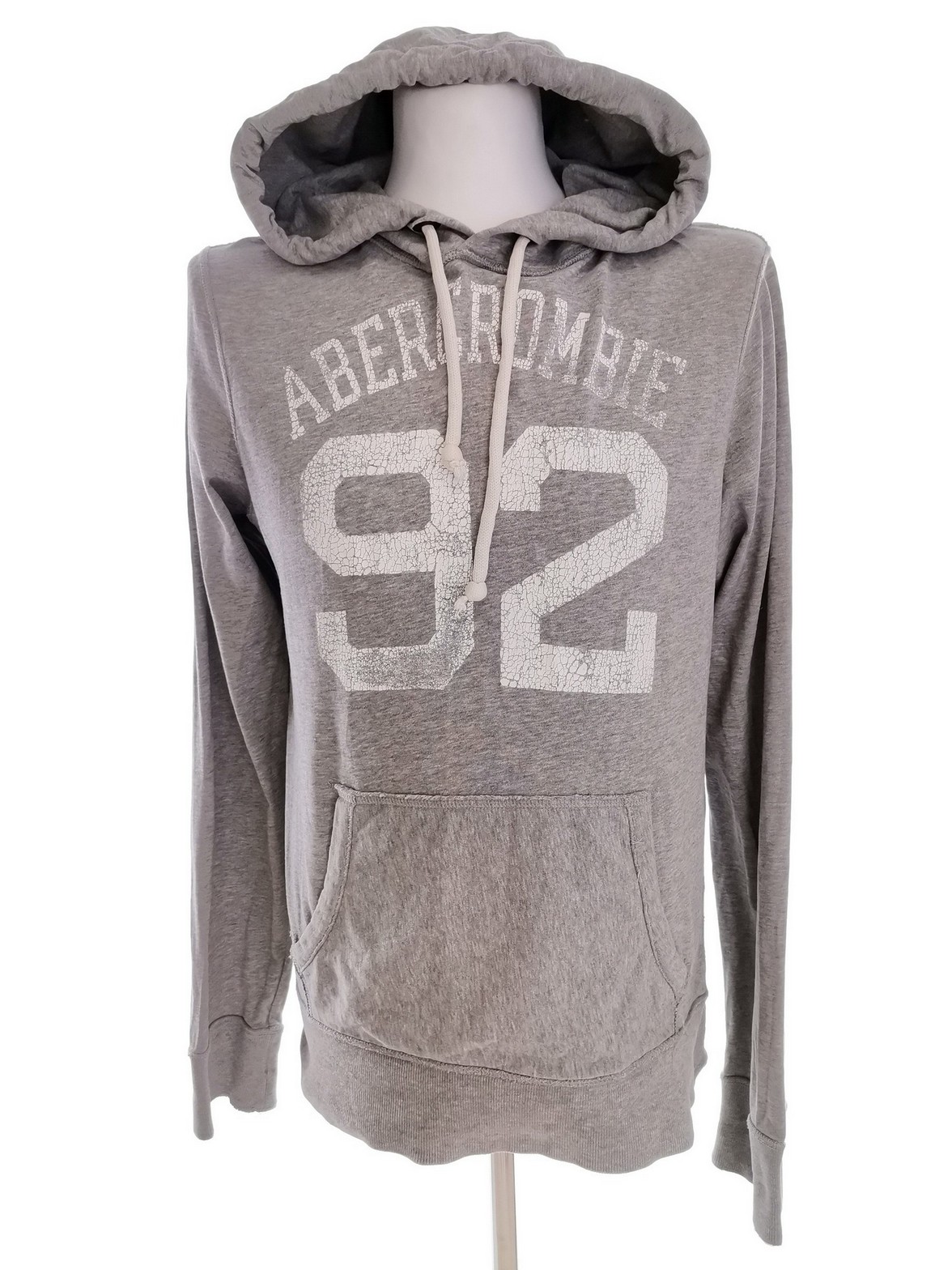 ABERCROMBIE & FITCH Size M Color Szary Męski Sweter Długi rękaw Fabric Bawełna 100%