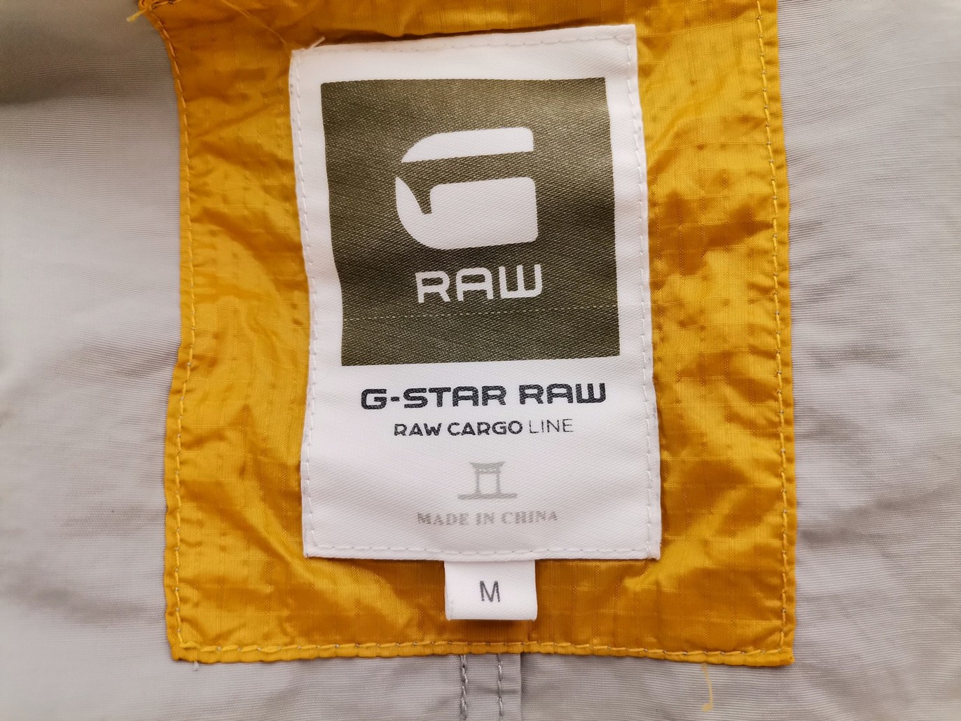 G-Star Raw Size M Color Szary Kurtka męska Długi rękaw Fabric Bawełna