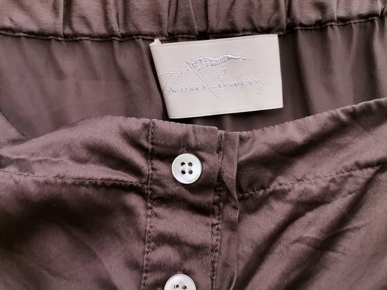 Thomas Burberry Size XS Color Brązowy Kwadratowy dekolt Sukienka na Ramiączkach Bezrękawnik Do Kolan Fabric Jedwab 100%