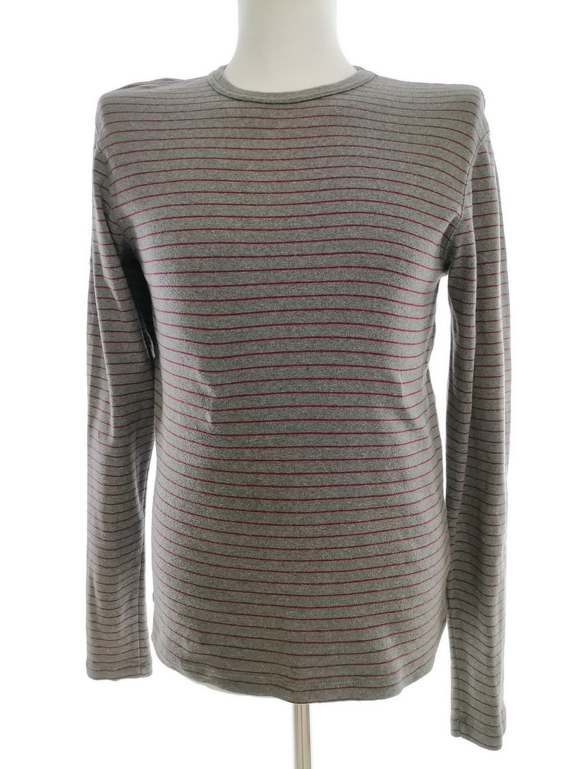 Gap Size M Color Szary Pasy Męski Sweter Długi rękaw Fabric Bawełna 100%