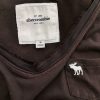 ABERCROMBIE & FITCH Size M Color Brązowy Okrągły dekolt Bluzka Długi rękaw Fabric Bawełna