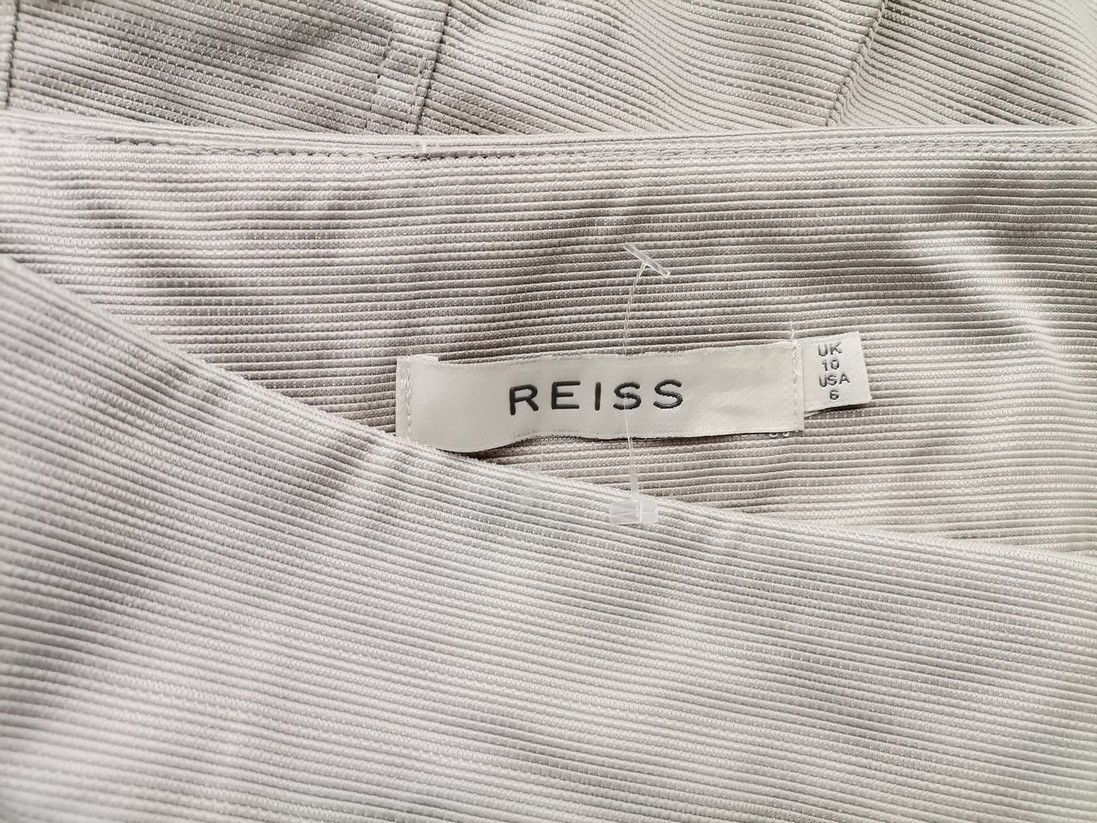 Reiss Size 10 (36) Color Szary Spódnica Trąbka Midi Fabric Bawełna