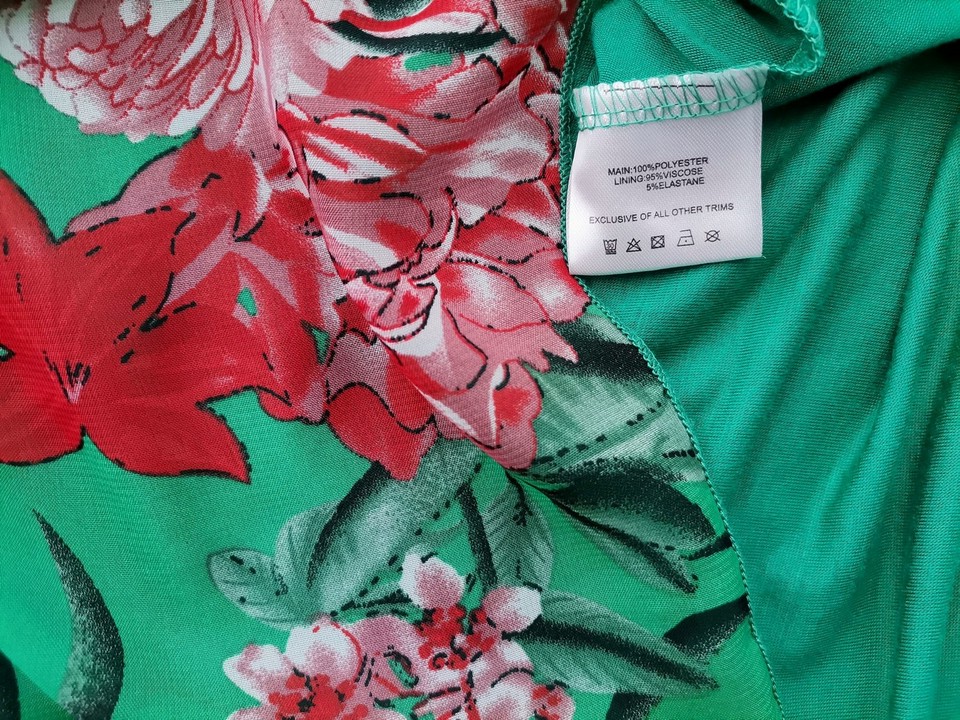 Klass Size S Color Zielony W łódkę Bluzka Rękaw 3/4