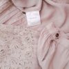 Fira Size M Color Beżowy W serek Sukienka Blouson Długi rękaw Midi Fabric Wiskoza 100%