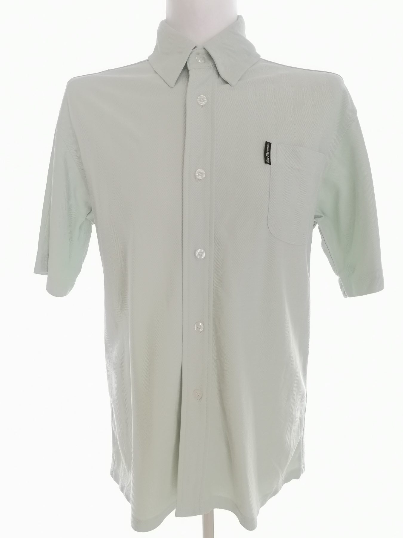 BEN SHERMAN Size 3 (L) Color Miętowy Kołnierz Męska Koszula Polo Krótki rękaw