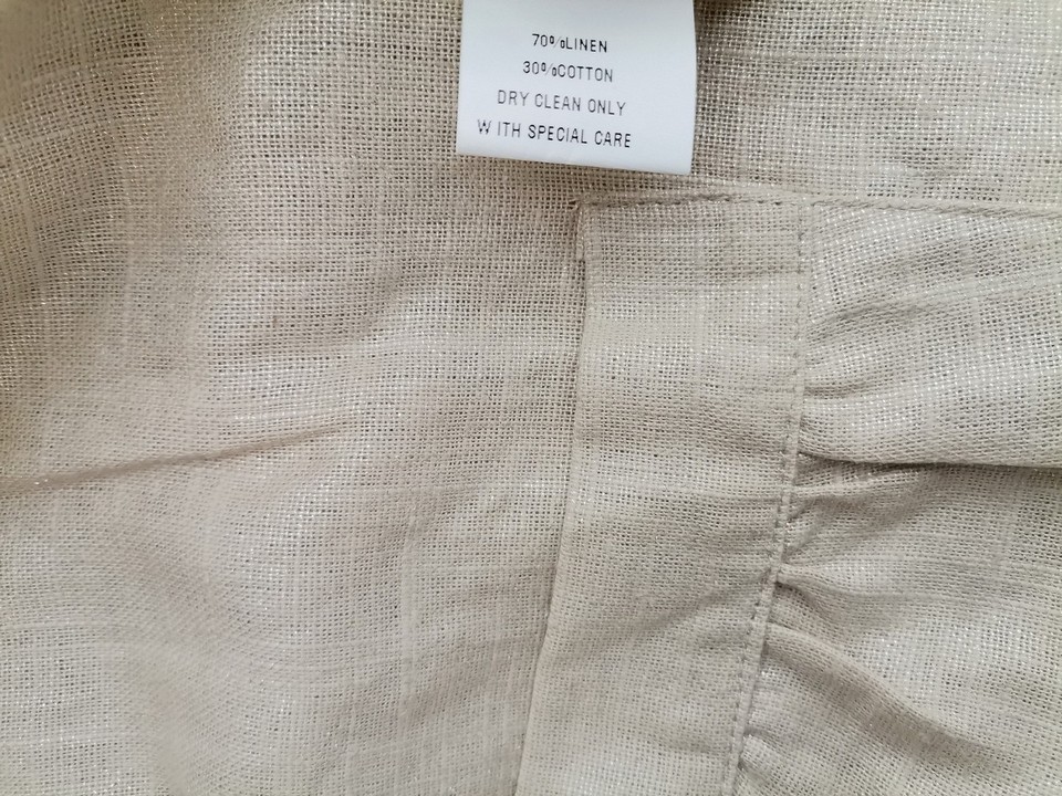 Fran Jane Size M Color Szary Okrągły dekolt Żakiet na suwak Krótki rękaw Fabric Len