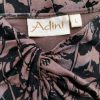 Adini Size L Color Beżowy W serek Sukienka Trapezowa Rękaw 3/4 Do Kolan Fabric Wiskoza