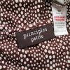 Principles petite Size 12 (40) Color Brązowy Grochy W serek Bluzka Krótki rękaw