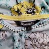 BONMARCHE Size 16 (44) Color Niebieski W serek Bluzka Krótki rękaw