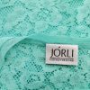 JORLI Size 44 Color Niebieski W serek Bluzka Zawijana Krótki rękaw Fabric Bawełna