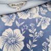 DEBENHAMS Size 16 (44) Color Niebieski Okrągły dekolt Bluzka Krótki rękaw Fabric Bawełna 100%