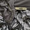 Oasis Size 14 (40) Color Szary Drapowany dekolt Sukienka Maxi Krótki rękaw Długa Fabric Wiskoza 100%