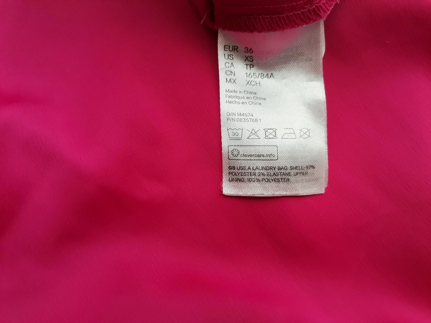 H&m Size 36 Color Fuksja W łódkę Sukienka Maxi Krótki rękaw Długa