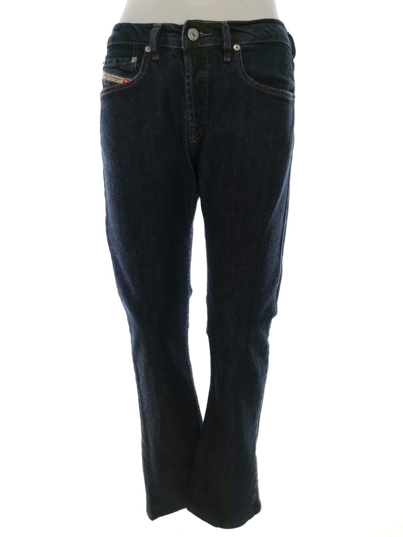 Diesel Size 29 Color Granatowy Spodnie Jeansy Fabric Bawełna