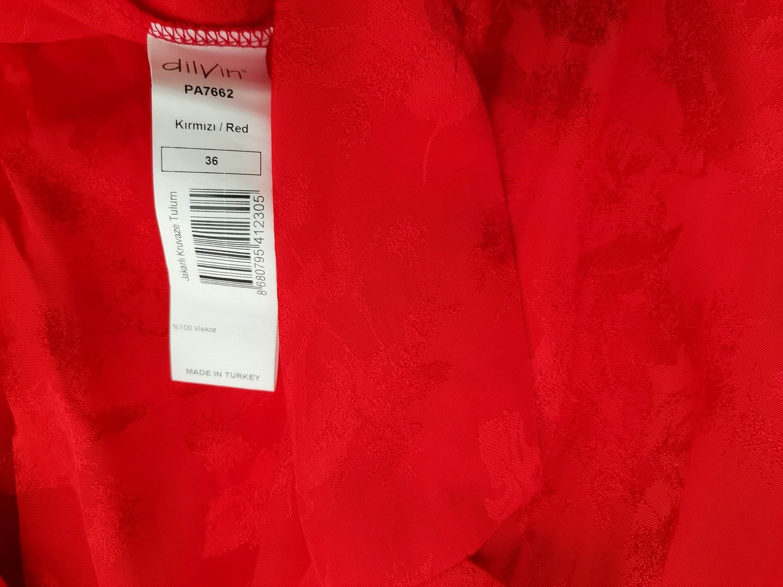 DILVIN WOMAN Size 36 Color Czerwony Kombinezon Spodnium Krótki rękaw Fabric Wiskoza 100%