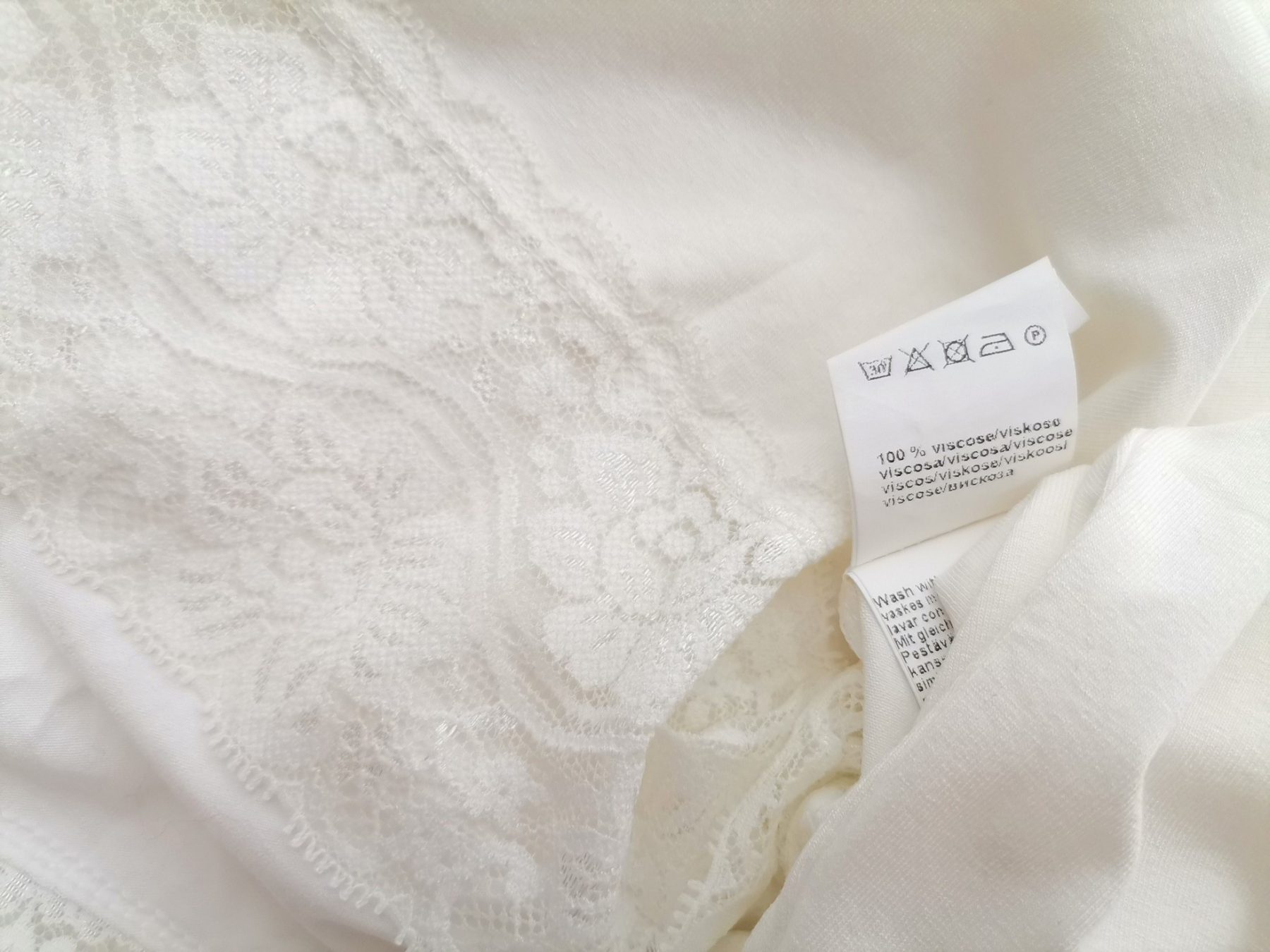 B.YOUNG Size L Color Kremowy Okrągły dekolt Sukienka Prosta Długi rękaw Do Kolan Fabric Wiskoza 100%