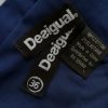 DESIGUAL Size 36 Color Granatowy Okrągły dekolt Sukienka Elegancka Bezrękawnik Do Kolan Fabric Bawełna