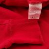 ABERCROMBIE & FITCH Size L Color Czerwony Bluza na suwak Długi rękaw Fabric Bawełna