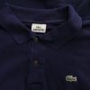 Lacoste Size 9 (XXXL) Color Granatowy Kołnierz Męska Koszula Polo Krótki rękaw Fabric Bawełna 100%