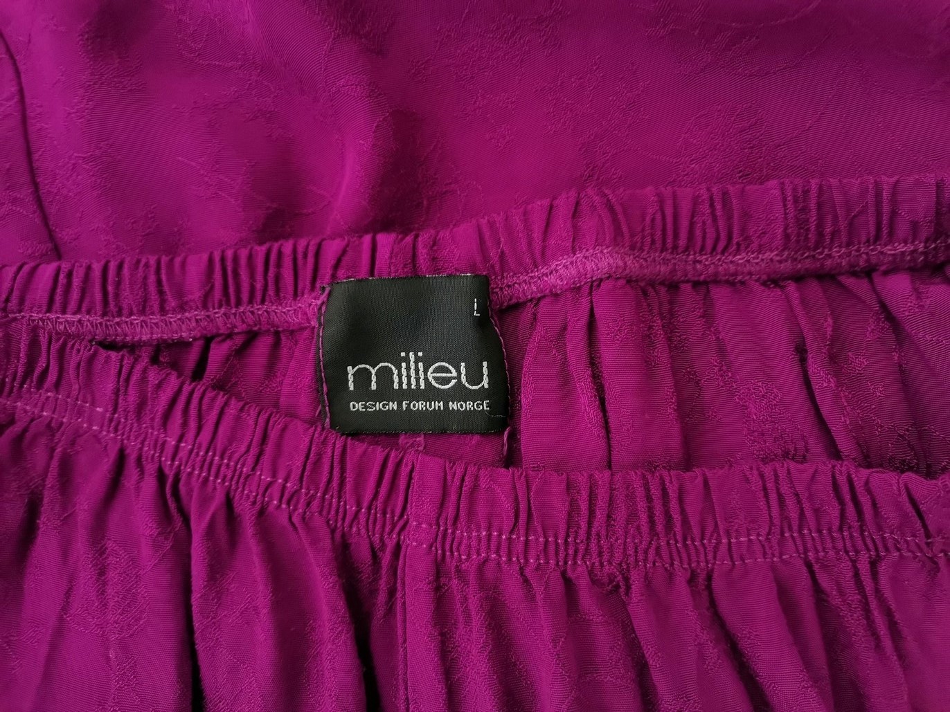 Milieu Size L Color Fioletowy Spódnica Maxi Długa Fabric Wiskoza 100%