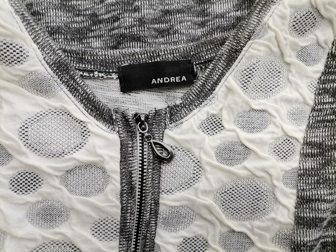 Andrea Size XL Color Szary Okrągły dekolt Sukienka Prosta Bezrękawnik Do Kolan Fabric Bawełna