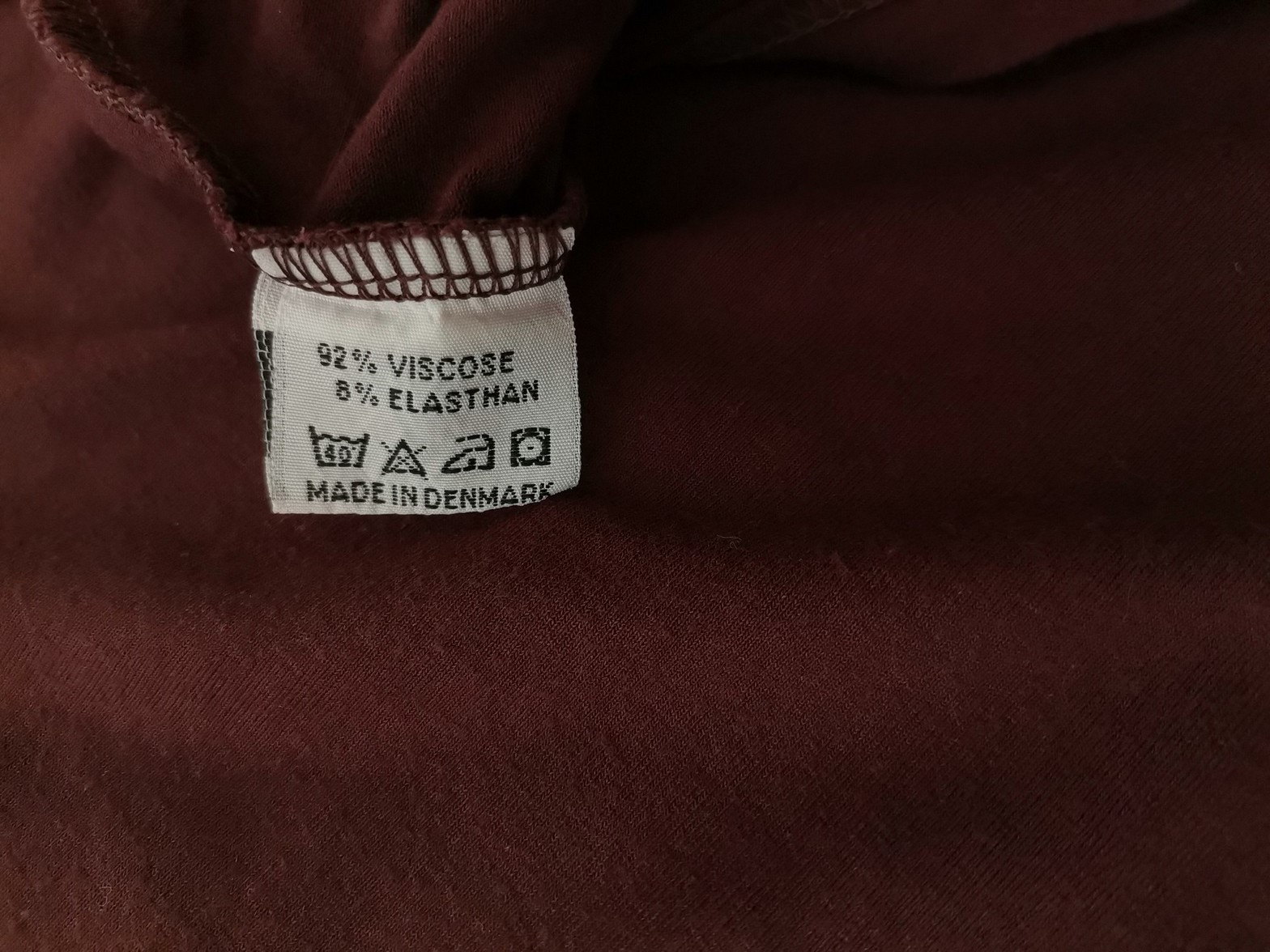 Milieu Size M Color Purpurowy W serek Bluzka Długi rękaw Fabric Wiskoza