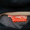 Superdry Size L Color Granatowy Bluza z kapturem Długi rękaw Fabric Bawełna