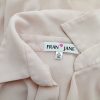 Fran Jane Size 8 (36) Color Pudrowy Drapowany dekolt Bluzka Długi rękaw