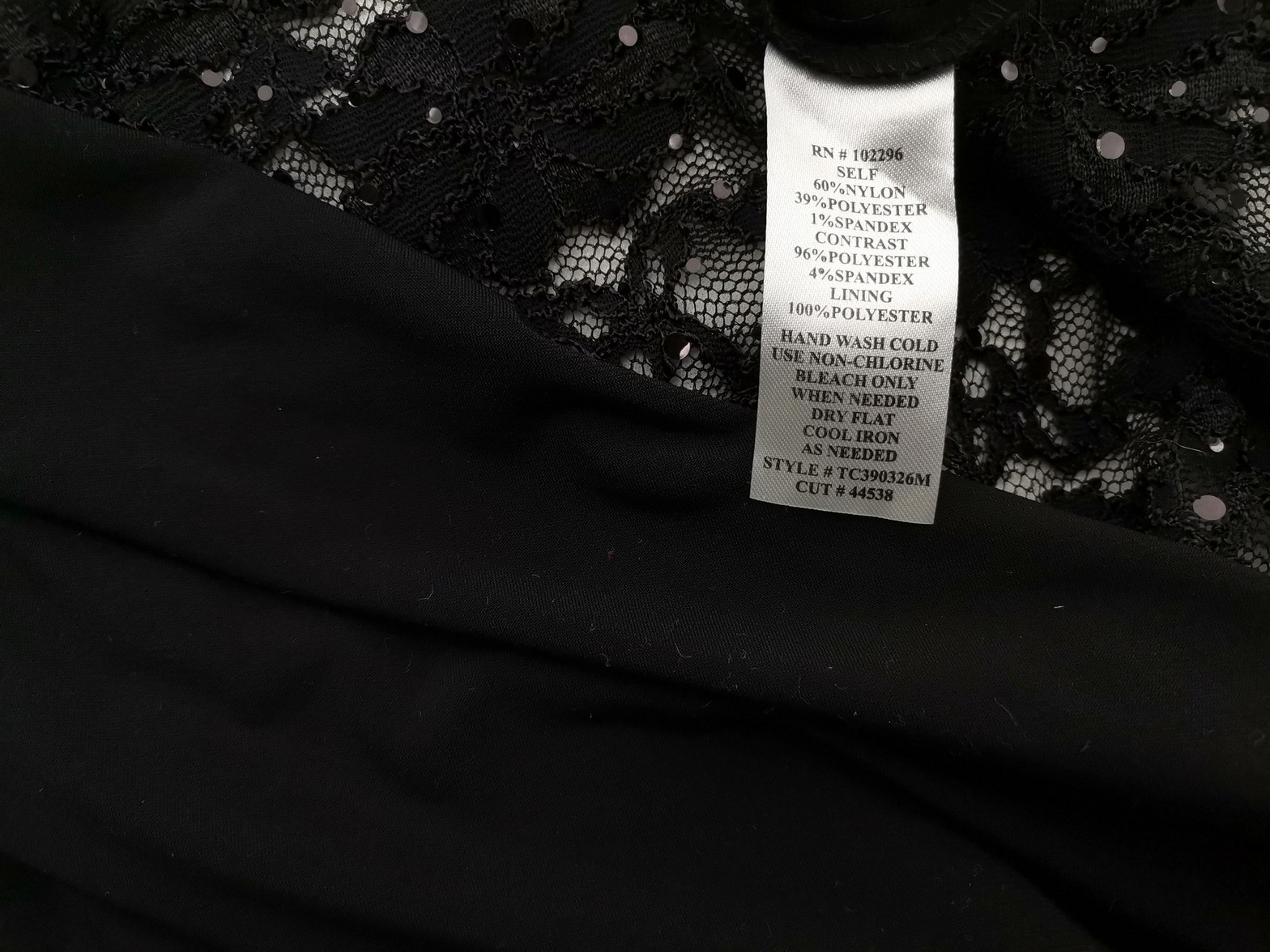 Connected Apparel Size 8 (36) Color Czarny Okrągły dekolt Suknia Balowa Sukienka Wieczorowa Bezrękawnik Do Kolan