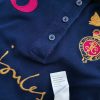 Joules Size 10 (38) Color Granatowy Kołnierz Koszulka Polo Krótki rękaw Fabric Bawełna 100%