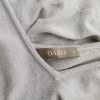 Oasis Size M Color Szary W serek Bluzka Rękaw 3/4 Fabric Wiskoza