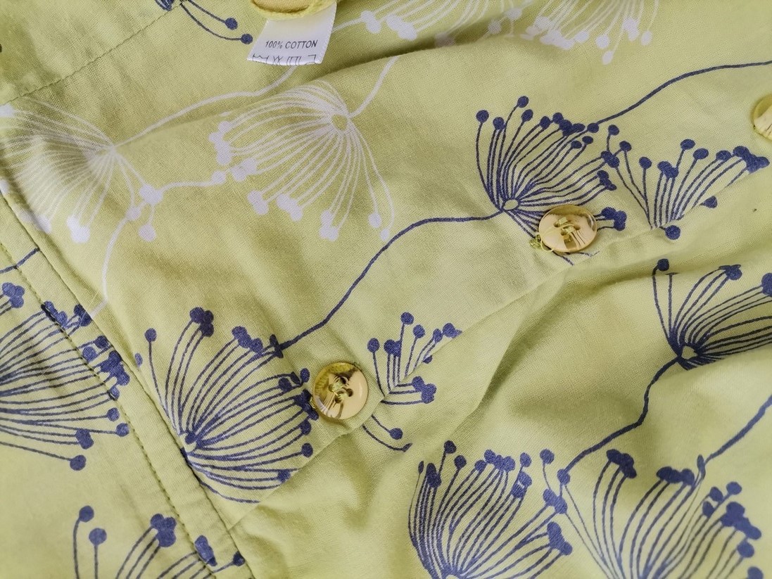 Adini Size L Color Zielony Okrągły dekolt Sukienka Letnia Bezrękawnik Midi Fabric Bawełna 100%