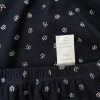 Damart Size 48 Color Granatowy Spódnica Maxi Długa Fabric Bawełna 100%