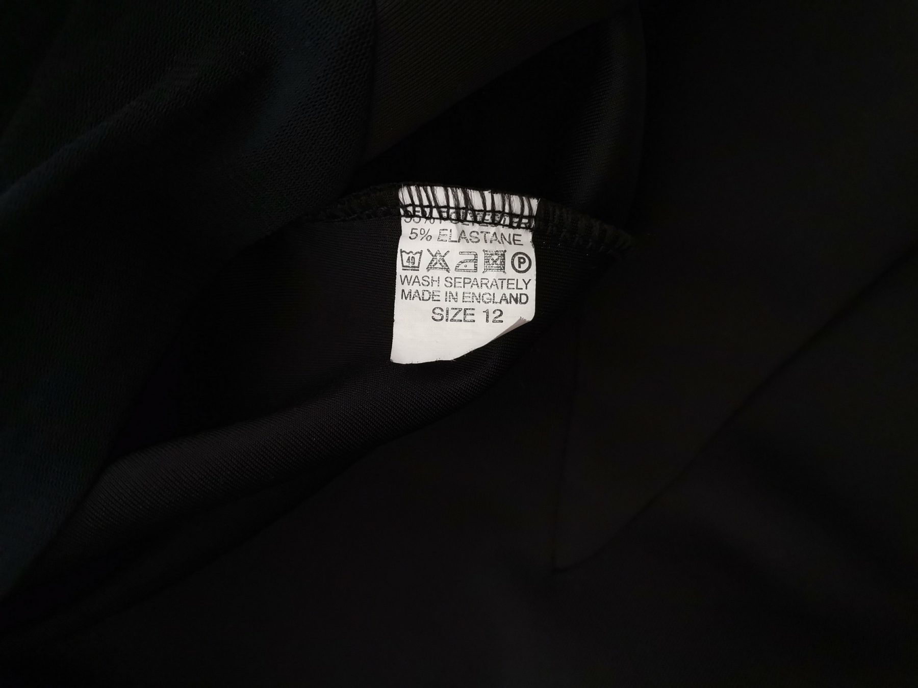 Koo-Ture Size 12 (36) Color Czarny Okrągły dekolt Sukienka Blouson Długi rękaw Midi