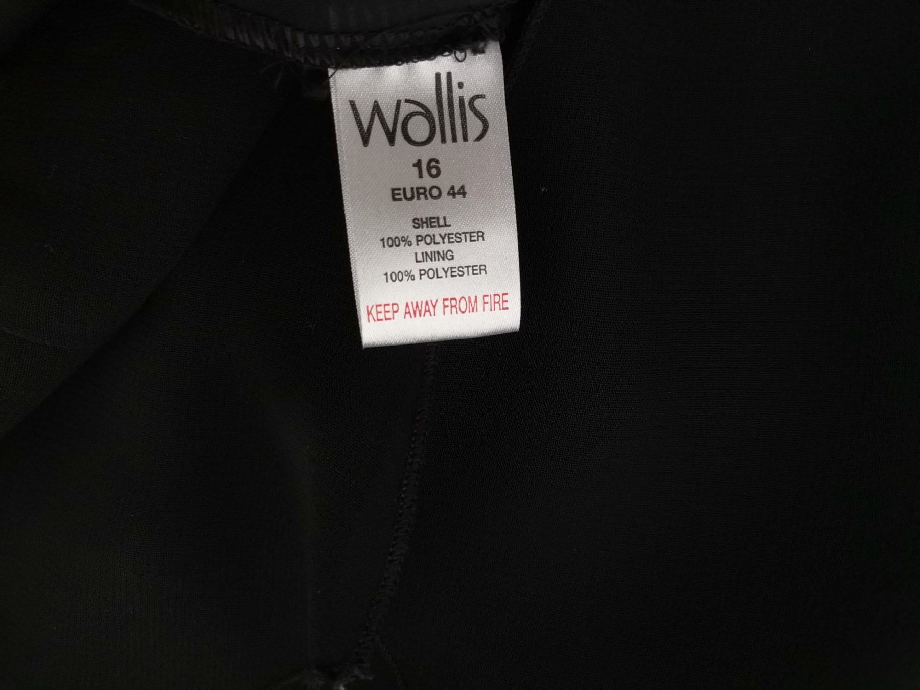 Wallis Size 16 (44) Color Czarny Spódnica Trapezowa Midi