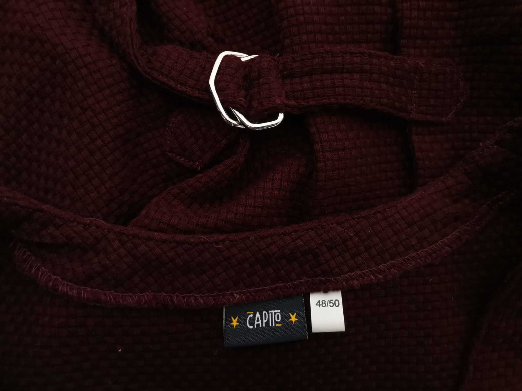 Capito Size 48/50 Color Purpurowy Kamizelka Bezrękawnik Fabric Bawełna 100%