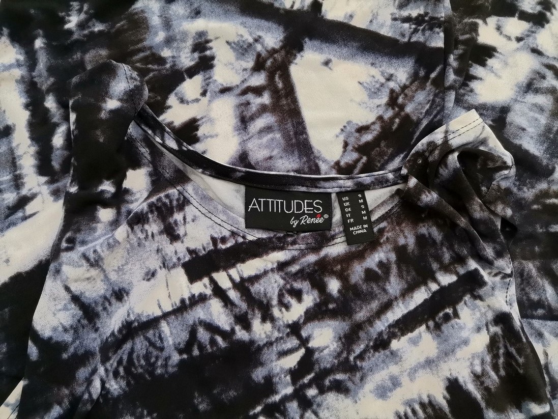 Attitudes By Renee Size S (38/40) Color Czarny Okrągły dekolt Sukienka Maxi Bezrękawnik Długa