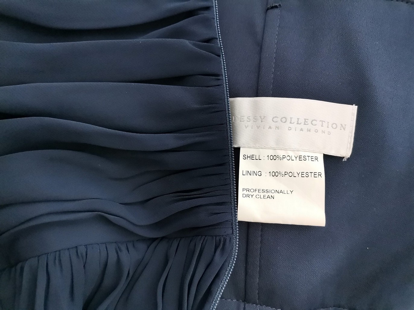 Dessy Collection Size 6 (34) Color Granatowy Dekolt Serce Suknia Balowa Sukienka Wieczorowa Bezrękawnik Do Kolan