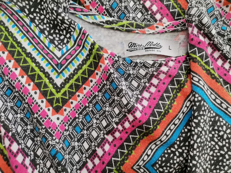 Miss Milla Size L Color Czarny Okrągły dekolt Sukienka Maxi Bezrękawnik Długa Fabric Wiskoza 100%