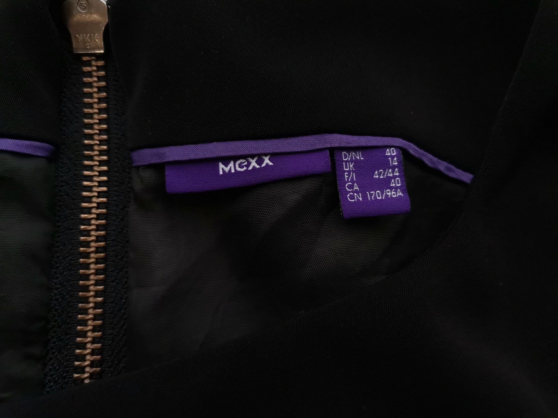 Mexx Size 40 Color Czarny Odkryte Ramiona Sukienka Elegancka Bezrękawnik Do Kolan